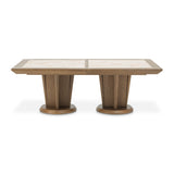 Portrait Sienna Brown Wide Rectangular Dining Table from Michael Amini - Luna Furniture