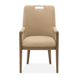 Portrait Sienna Brown Dining Arm Chair from Michael Amini - Luna Furniture