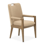 Portrait Sienna Brown Dining Arm Chair from Michael Amini - Luna Furniture