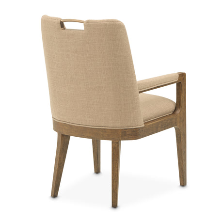 Portrait Sienna Brown Dining Arm Chair from Michael Amini - Luna Furniture