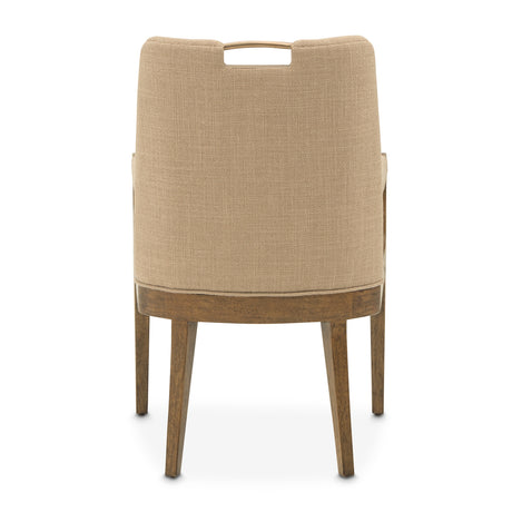 Portrait Sienna Brown Dining Arm Chair from Michael Amini - Luna Furniture