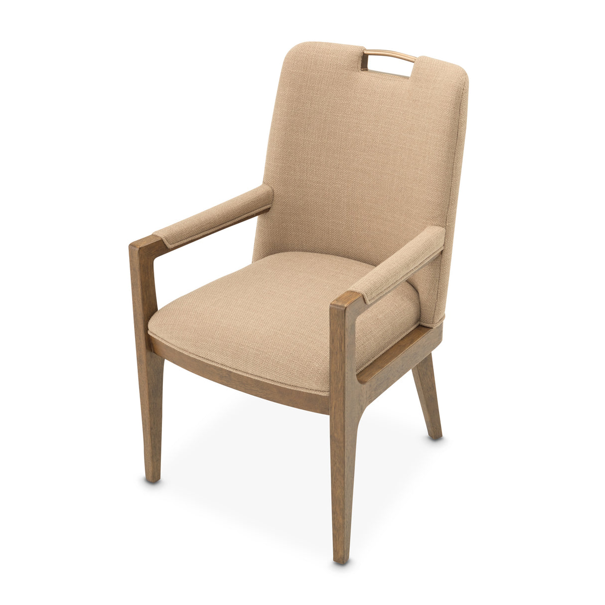 Portrait Sienna Brown Dining Arm Chair from Michael Amini - Luna Furniture