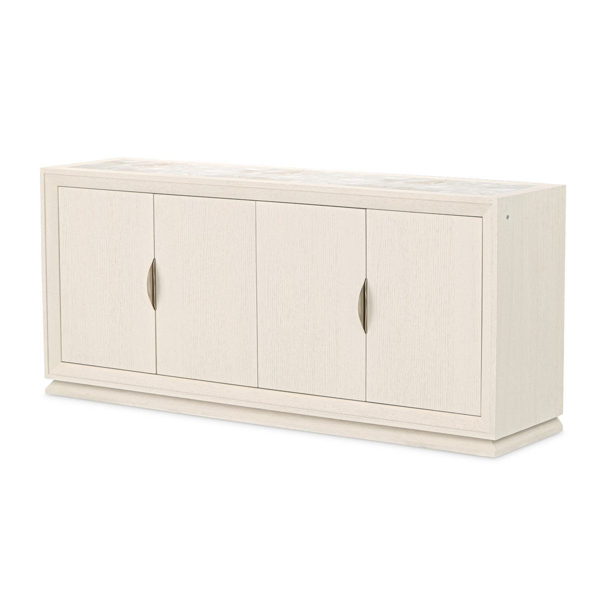Portrait Alabaster White Sideboard with Lightup Top