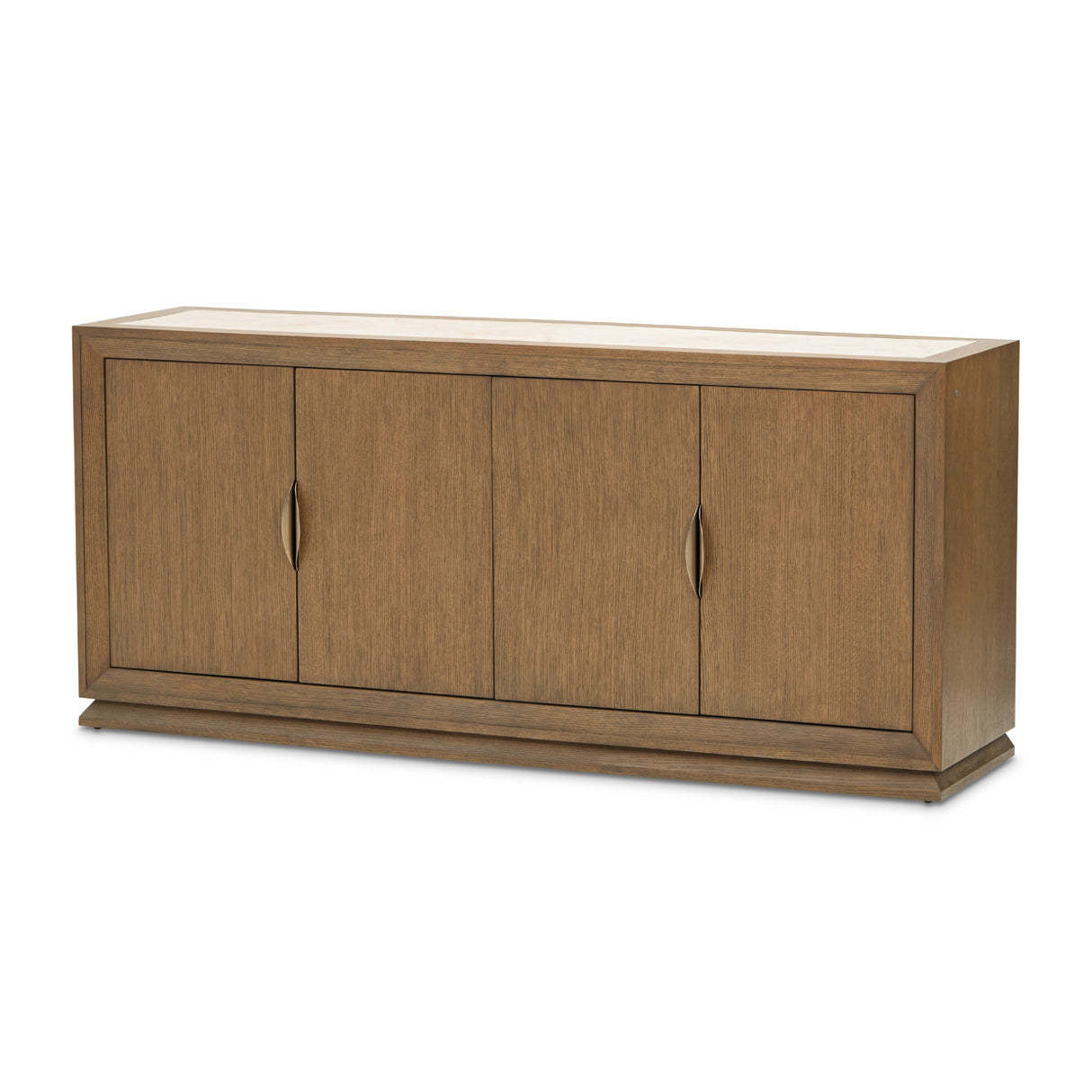 Portrait Sienna Brown Sideboard With Led Lights from Michael Amini - Luna Furniture