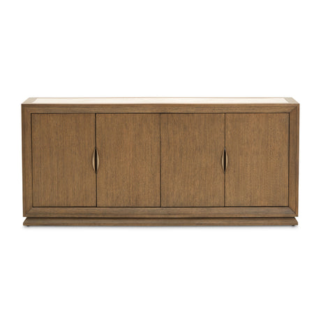 Portrait Sienna Brown Sideboard With Led Lights from Michael Amini - Luna Furniture