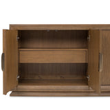 Portrait Sienna Brown Sideboard With Led Lights from Michael Amini - Luna Furniture
