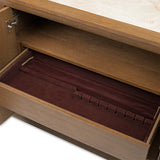 Portrait Sienna Brown Sideboard With Led Lights from Michael Amini - Luna Furniture