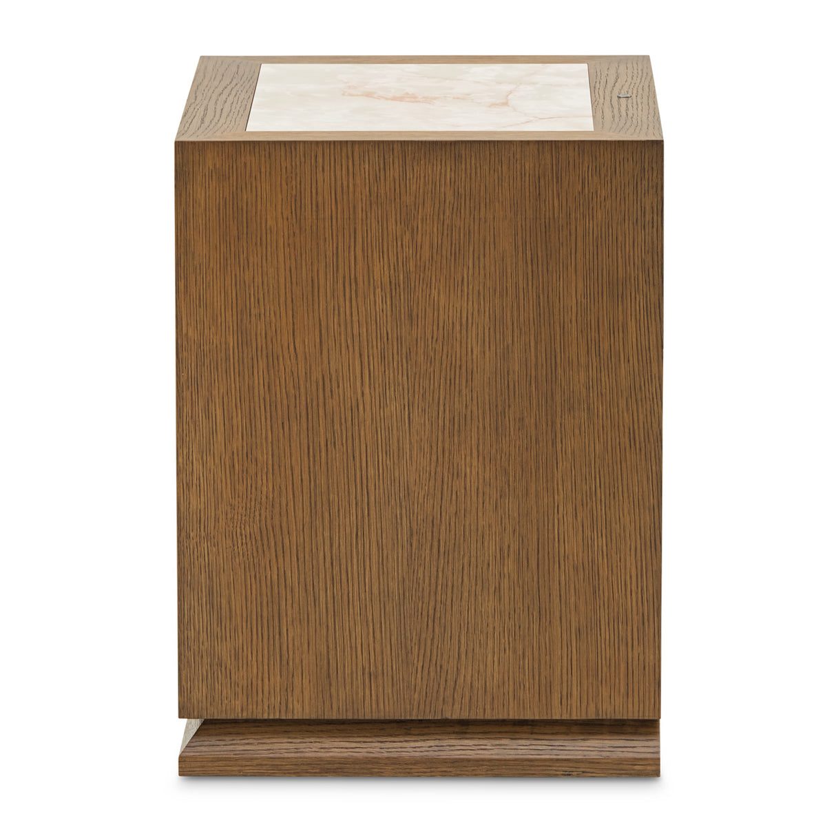 Portrait Sienna Brown 1-drawer Nightstand With Led Lights from Michael Amini - Luna Furniture