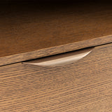 Portrait Sienna Brown 1-drawer Nightstand With Led Lights from Michael Amini - Luna Furniture