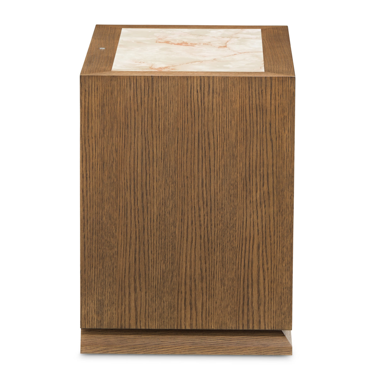 Portrait Sienna Brown 2-drawer Nightstand With Led Lights from Michael Amini - Luna Furniture