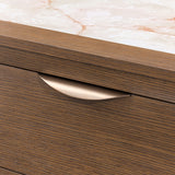 Portrait Sienna Brown 2-drawer Nightstand With Led Lights from Michael Amini - Luna Furniture