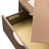 Portrait Sienna Brown 2-drawer Nightstand With Led Lights from Michael Amini - Luna Furniture