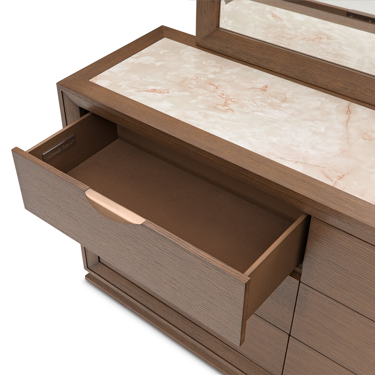 Portrait Sienna Brown Small Dresser from Michael Amini - Luna Furniture