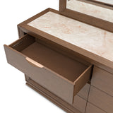 Portrait Sienna Brown Small Dresser from Michael Amini - Luna Furniture