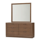 Portrait Sienna Brown Small Dresser & Mirror from Michael Amini - Luna Furniture