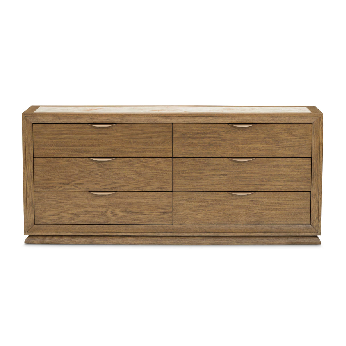 Portrait Sienna Brown Dresser With Led Lights from Michael Amini - Luna Furniture