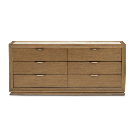 Portrait Sienna Brown Dresser With Led Lights from Michael Amini - Luna Furniture
