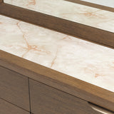 Portrait Sienna Brown Dresser With Led Lights from Michael Amini - Luna Furniture