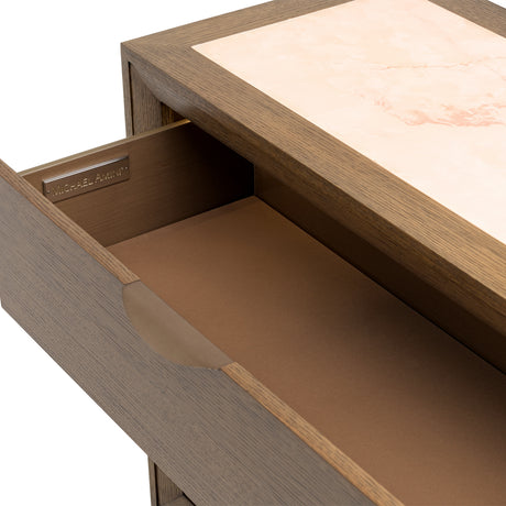 Portrait Sienna Brown Dresser With Led Lights from Michael Amini - Luna Furniture