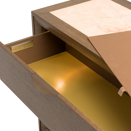 Portrait Sienna Brown Dresser With Led Lights from Michael Amini - Luna Furniture