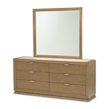 Portrait Sienna Brown Large Dresser With Mirror from Michael Amini - Luna Furniture
