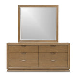 Portrait Sienna Brown Large Dresser With Mirror from Michael Amini - Luna Furniture