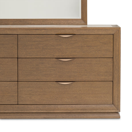Portrait Sienna Brown Large Dresser With Mirror from Michael Amini - Luna Furniture