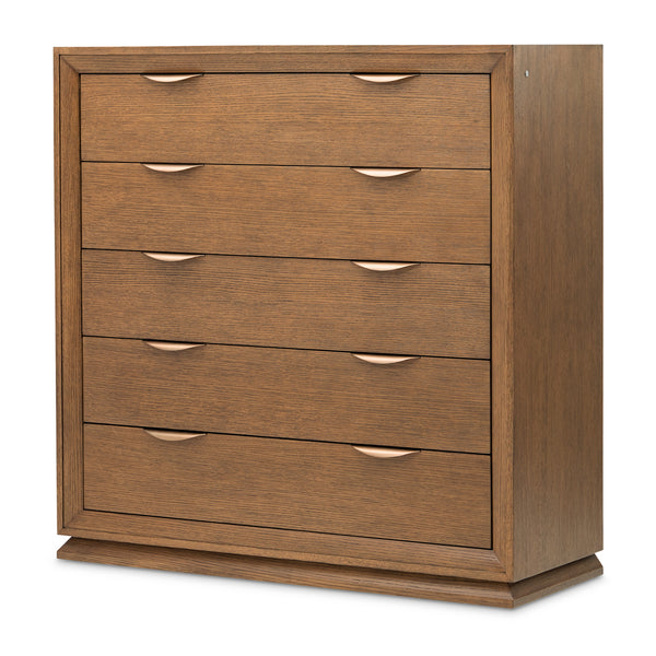 Portrait Sienna Brown 5-drawer Chest