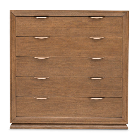Portrait Sienna Brown 5-drawer Chest from Michael Amini - Luna Furniture