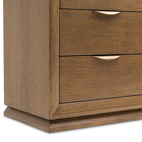 Portrait Sienna Brown 5-drawer Chest from Michael Amini - Luna Furniture