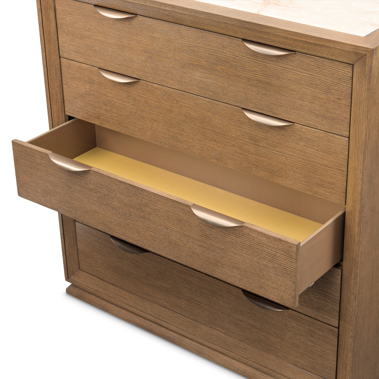 Portrait Sienna Brown 5-drawer Chest from Michael Amini - Luna Furniture