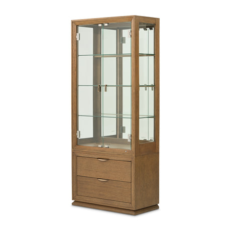 Portrait Sienna Brown Display Cabinet from Michael Amini - Luna Furniture