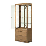 Portrait Sienna Brown Display Cabinet from Michael Amini - Luna Furniture