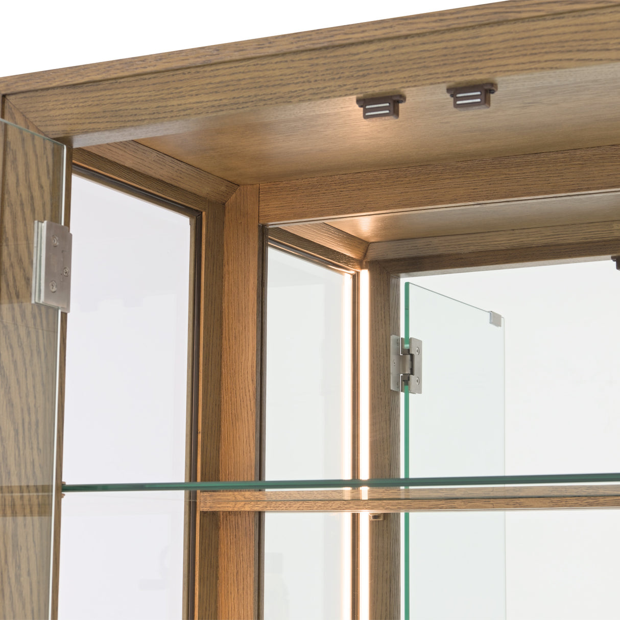 Portrait Sienna Brown Display Cabinet from Michael Amini - Luna Furniture