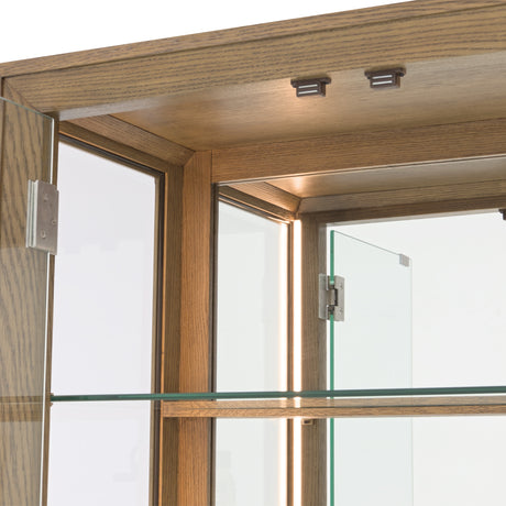 Portrait Sienna Brown Display Cabinet from Michael Amini - Luna Furniture