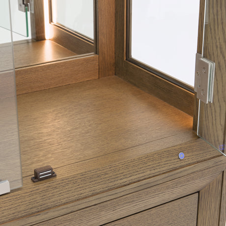 Portrait Sienna Brown Display Cabinet from Michael Amini - Luna Furniture