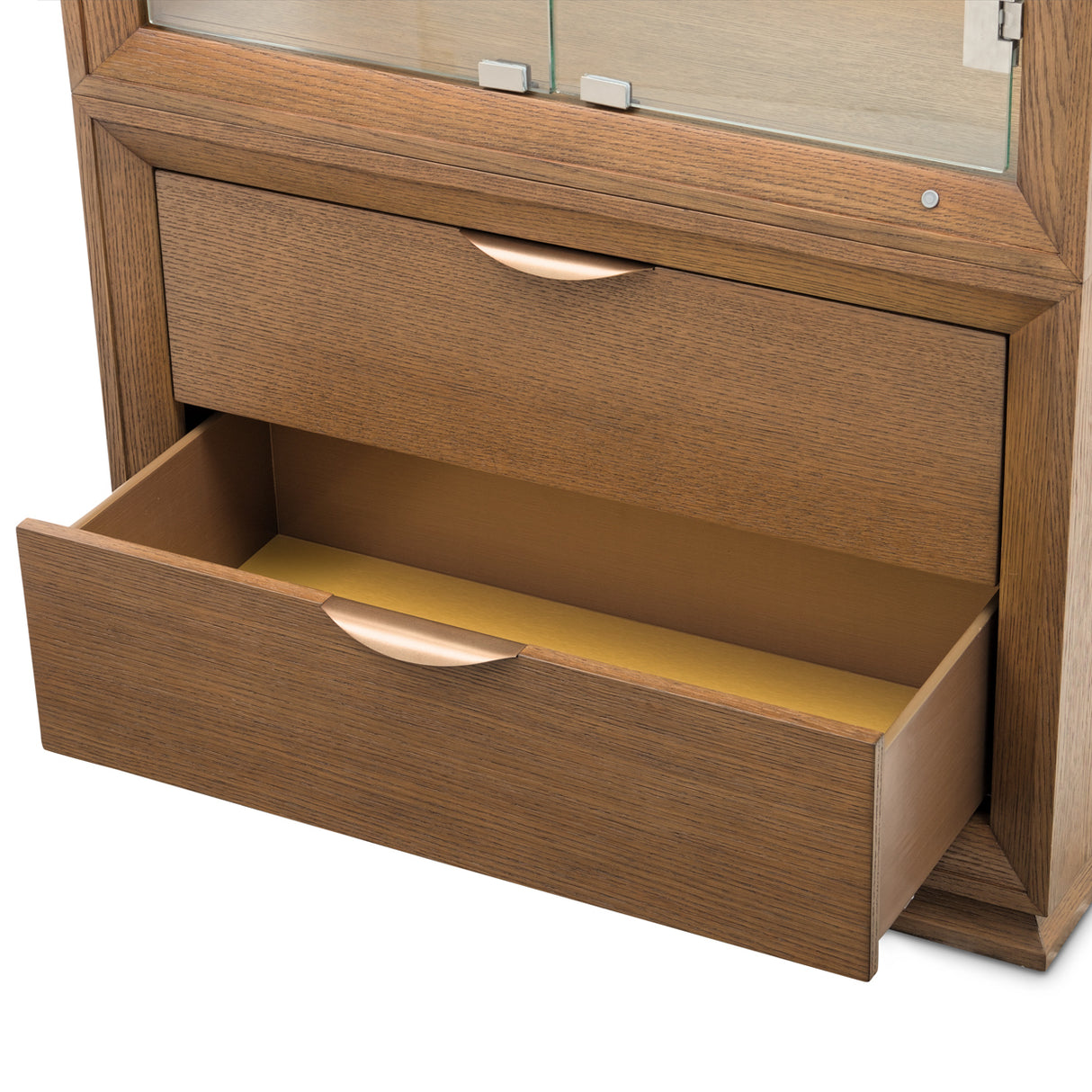 Portrait Sienna Brown Display Cabinet from Michael Amini - Luna Furniture