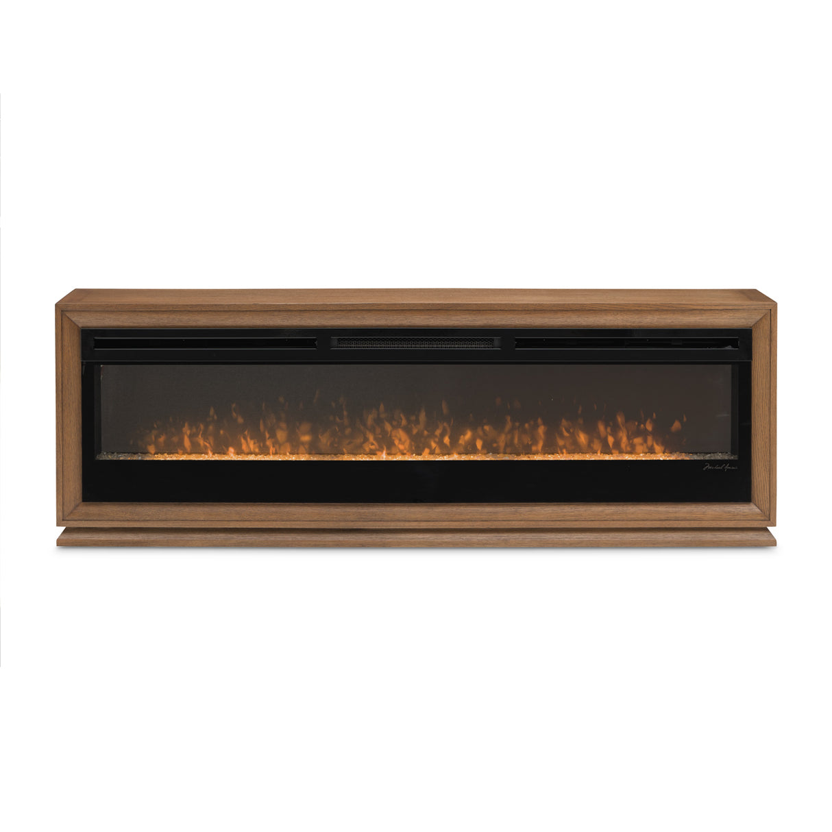 Portrait Sienna Brown Fireplace With Electric Insert from Michael Amini - Luna Furniture