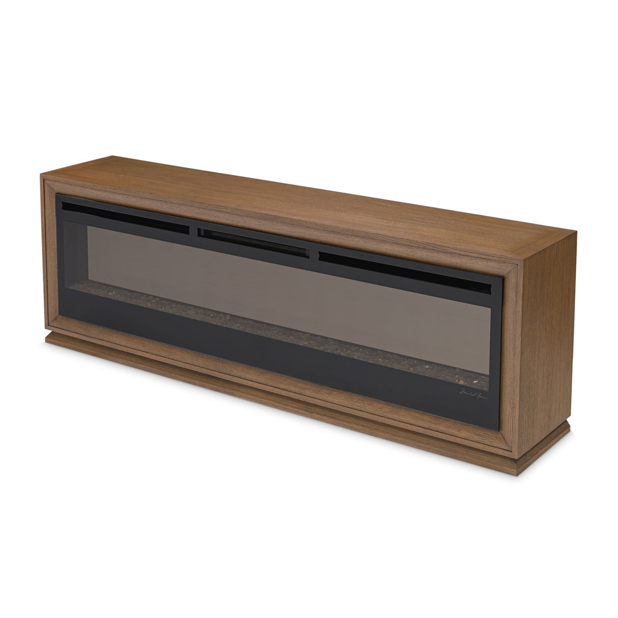 Portrait Sienna Brown Fireplace With Electric Insert from Michael Amini - Luna Furniture