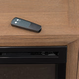 Portrait Sienna Brown Fireplace With Electric Insert from Michael Amini - Luna Furniture