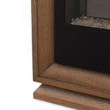 Portrait Sienna Brown Fireplace With Electric Insert from Michael Amini - Luna Furniture