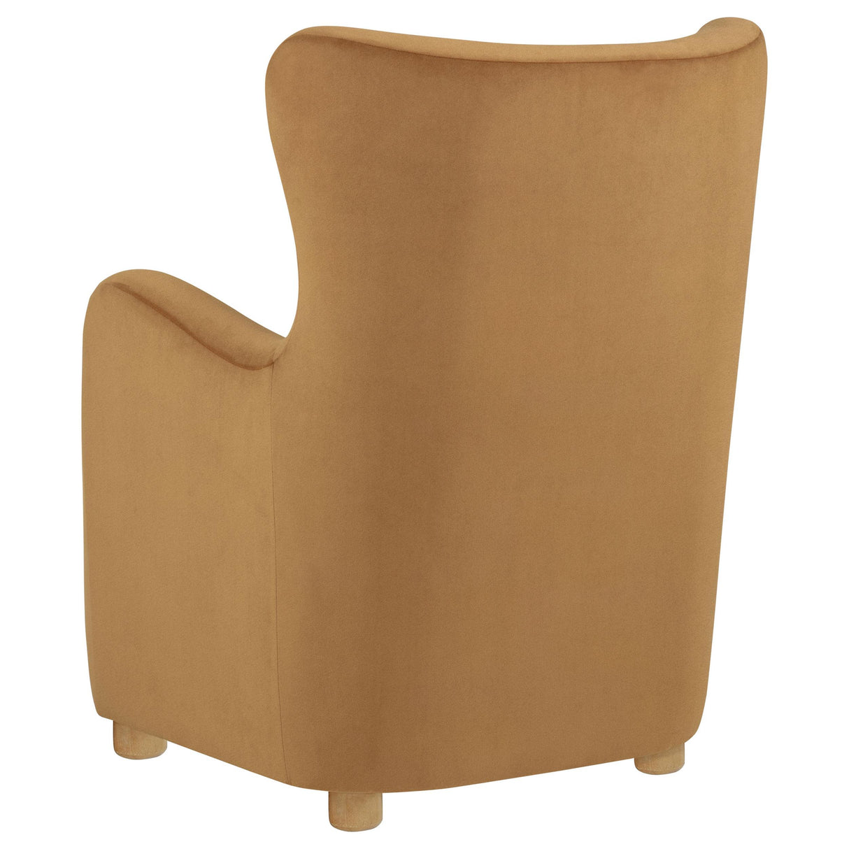 Thornton Velvet Upholstered Wingback Lounge Accent Chair Camel from Coaster - Luna Furniture
