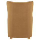 Thornton Velvet Upholstered Wingback Lounge Accent Chair Camel from Coaster - Luna Furniture