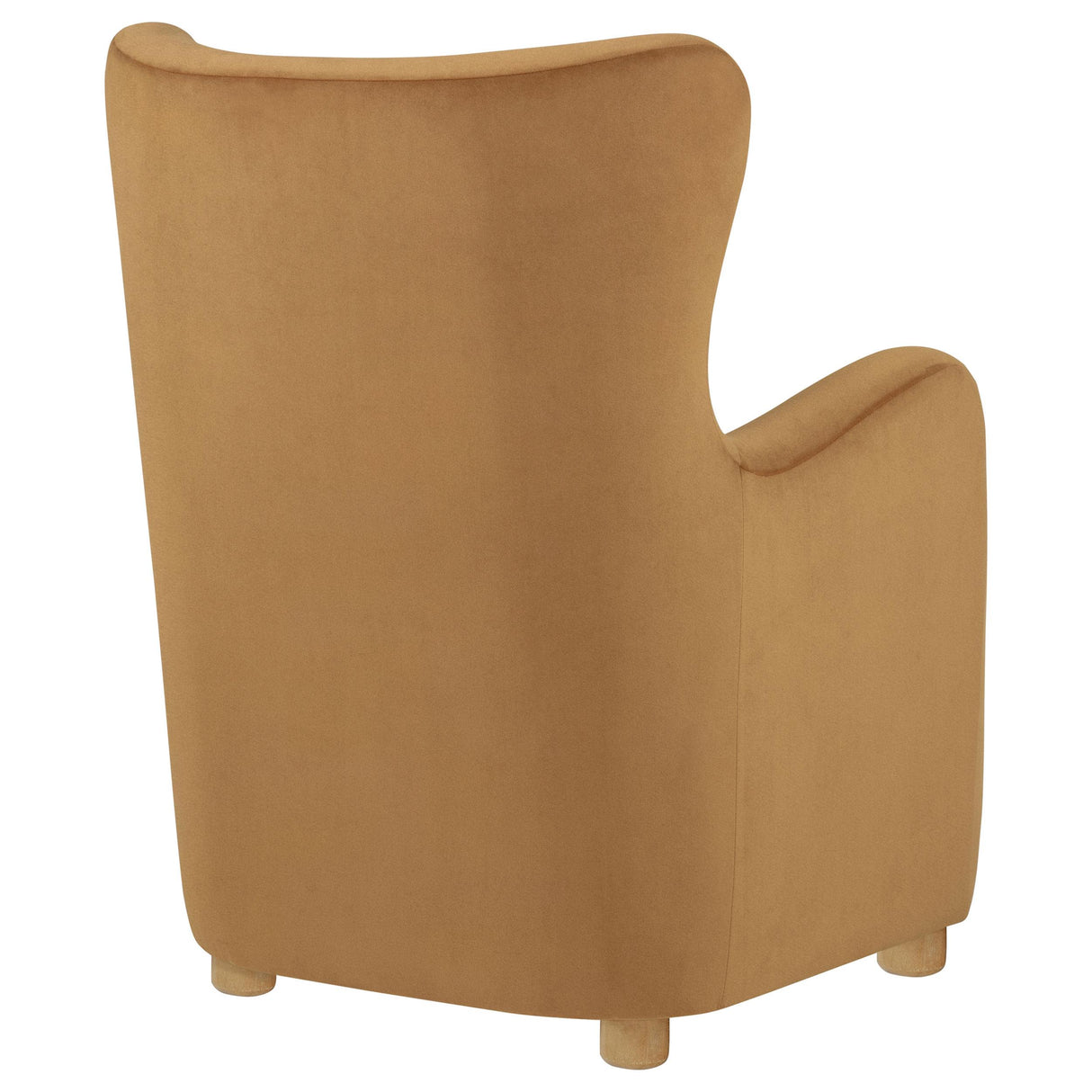 Thornton Velvet Upholstered Wingback Lounge Accent Chair Camel from Coaster - Luna Furniture
