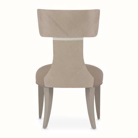 Lanterna Silver Mist Side Chair from Michael Amini - Luna Furniture