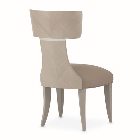Lanterna Silver Mist Side Chair from Michael Amini - Luna Furniture