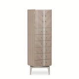 Lanterna Silver Mist Swivel Chiffonier Lingerie Chest- Living Room Storage Cabinet from Michael Amini - Luna Furniture