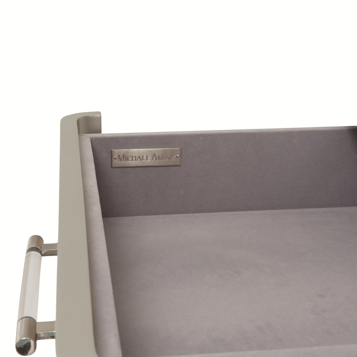 Lanterna Silver Mist Swivel Chiffonier Lingerie Chest- Living Room Storage Cabinet from Michael Amini - Luna Furniture