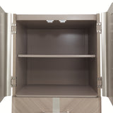 Lanterna Silver Mist Swivel Chiffonier Lingerie Chest- Living Room Storage Cabinet from Michael Amini - Luna Furniture