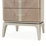Lanterna Silver Mist Swivel Chiffonier Lingerie Chest- Living Room Storage Cabinet from Michael Amini - Luna Furniture